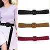 New Women's Wide Waist Cover Soft Deer Skin Velvet Square Buckle Belt Fashion Flocking Fabric Wide Belt Paired with Coat Skirt