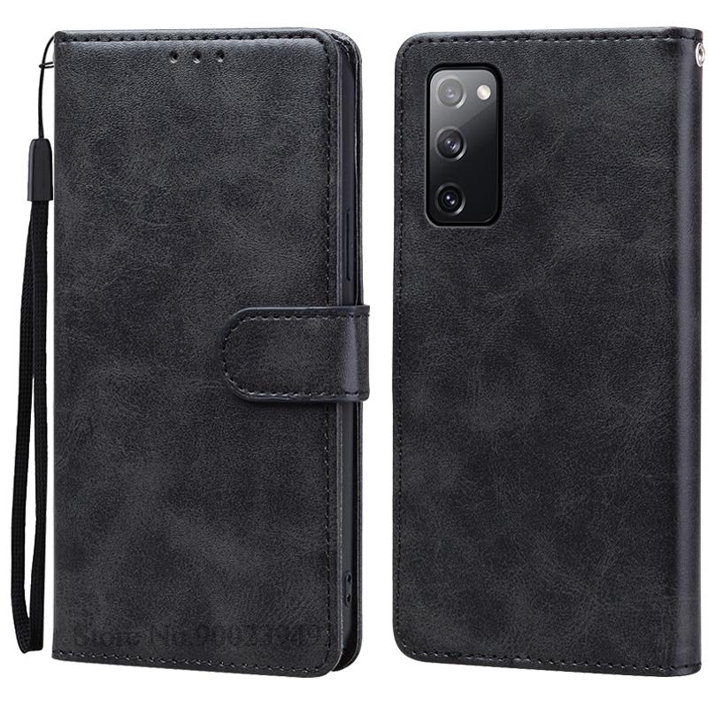 

For Samsung S20 FE Case S20+ Ultra Leather Flip Case on For Fundas Samsung Galaxy S 20 FE S20FE G780F Phone Case Wallet Cover Galaxy S20 Plus чёрный