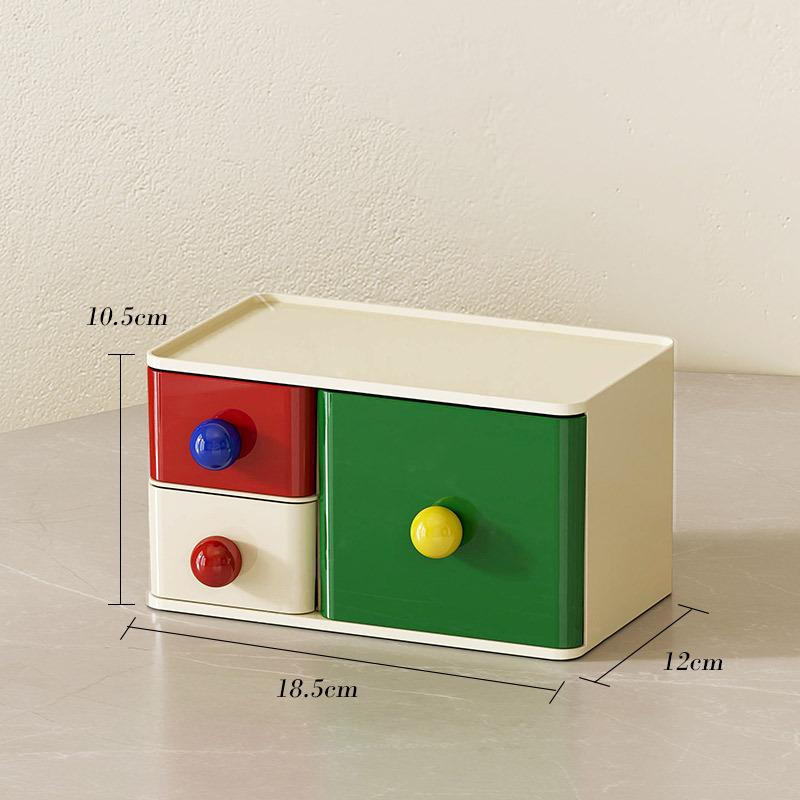 Desktop storage box, dopamine color storage drawer, multi-functional desk storage, suitable for desk, office supplies, dressers