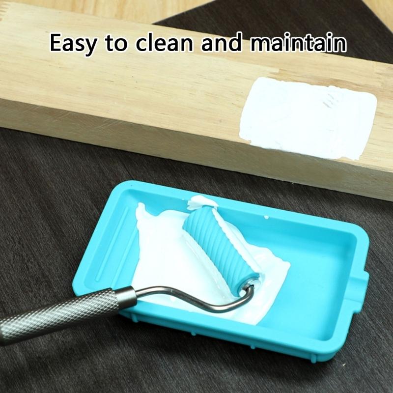 Professional Adhesive Spreading Roller With Reusable Tray Nonstick Surfaces Easy To Clean Brush For Model Building Tasks