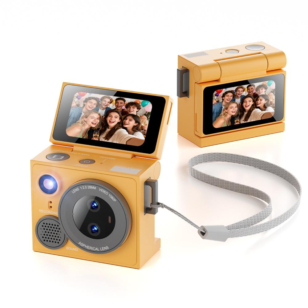 G13 HD Thumb Camera, Dual Lens, Flip Screen, Photo and Video Recording, Retro Selfie Camera, Student Camera, Include 32GB Memory Card+card Reader