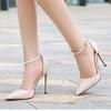 High Heels Pumps Fashion Red Black Heel D'Orsay Women Sandal Large Size 45 48 Spring Summer Office Party Shoes Female Hey Si Mey