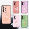 Ballett Kunst Mädchen Süßes Handy Für Samsung S25,S10,S20,S10,S21,S9,S24,S23,Ultra,FE,Plus,Lite,Weiche Silikon Schwarze Hülle