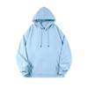 2025 Unisex Solid Color Hooded Sweatshirt - Comfortable Loose Drop Shoulder Style