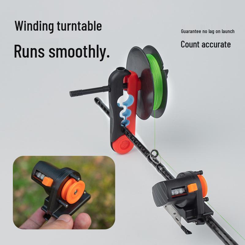 Digitaler Angelschnurzähler für Floß- und Tiefseefischen, 0-999 Meter Anzeige