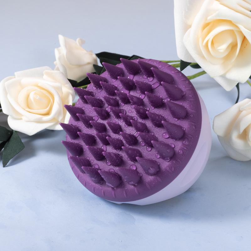 Scalp Scrubber Shampoo Børste Massasjer Ren hodebunnskam med håndtak Hårvaskebørste Hodebunnseksfoliator Børstehode Scrubberverktøy