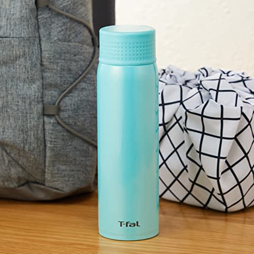 Tefal Water Bottle 500ml Direct Drinking Stainless Steel Mug Bottle Clean Mug Lightweight Type Ag+ Antibacterial Specification Mint Tea