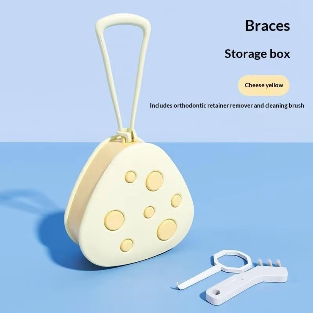 Double Layer Braces Storage Box Portable Orthodontic Retainer Organizer Mouthguard Organizer Box