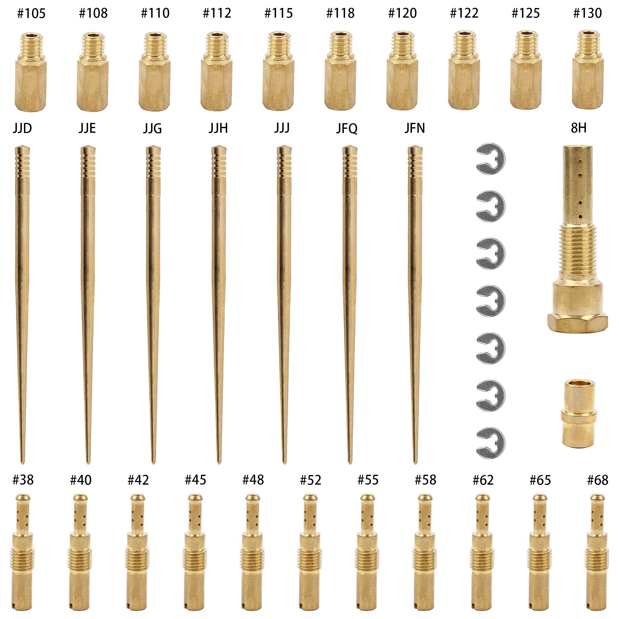 

Motorcycle Carburetor Repair Kits For Keihin PE 26-28 PWK 21 24 26 28 30 32 34mm Carb Slide Needle Pilot Main Jet Niddle House 8 holes