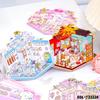 3D Miniature Landscaping Stickers: Creative DIY Cottage Scene