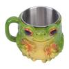 Large Capacity Elegant Drinking Cup Frogs And Florals Designs Coffee Mug With Handle For Home Or Offices Use