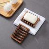 With Self-Draining Soap Dish Holder Natural Wood Soap Box Storage Rack Bathroom Shower