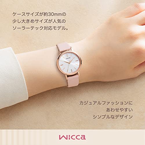 Citizen Watch Wicca Solar Tech Leather Strap KP5-166-14 Women's Pink