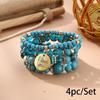 Bohemian bracelet creative tassel multi-layer beaded bracelet