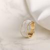 Elegent Vintage Wave Enamel Drip Glaze Rings For Women Korean Handmade Graffiti Open Ring Bohemia Jewelry Travel Gifts