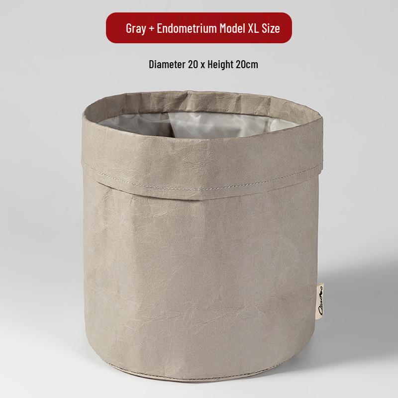 Large Waterproof Washable Kraft Paper Storage Bag for Refrigerator or Desktop Organization, Thickened for Durability, Flower Pot Cover