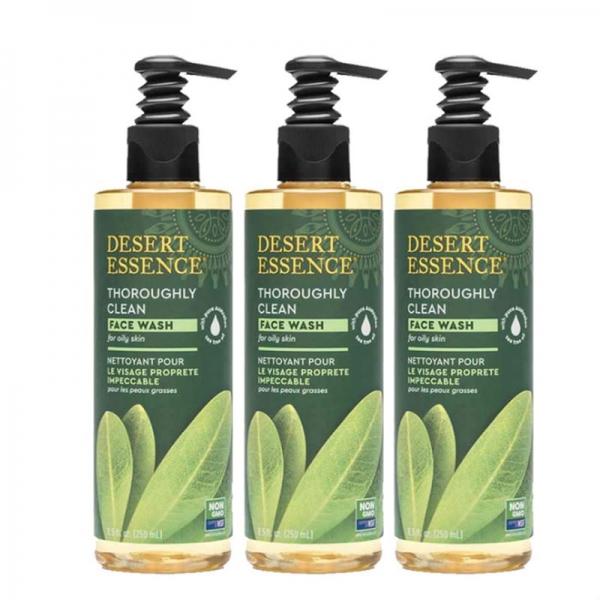 Desert Essence Clean Face Wash 250ml X 3