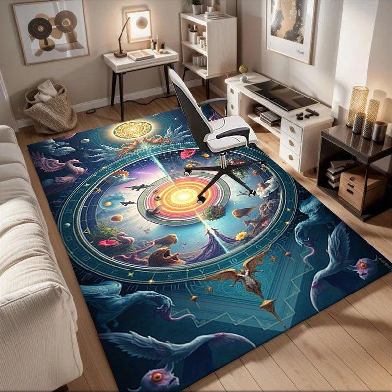 Божественная Гармония   : Небесный Знак Зодиака Арт-принт Коврик для офиса Домашний декор Офисный стол Стул Ковер для офиса ph32 60cm by 90cm