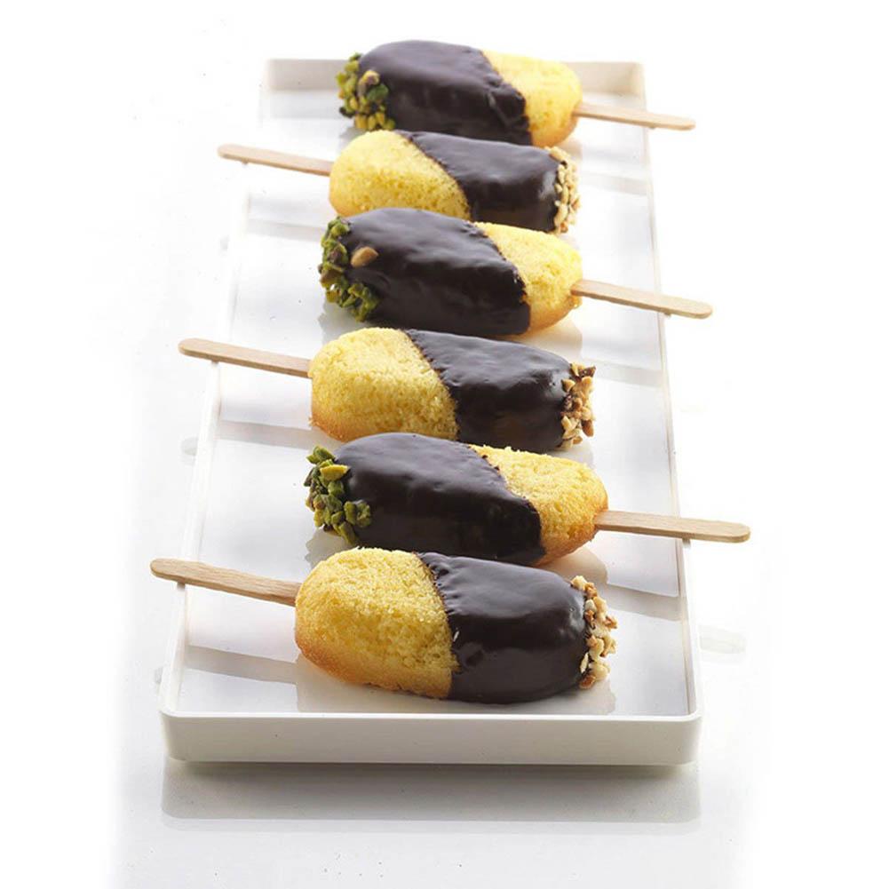 4 håligheter Glassform DIY Bakningstillbehör Silikon Dessert Chokladkaka Form Non-Stick