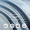 Washed Ice Silk Bed Sheet Summer Cooling Home Bedroom Student Dorm Machine Washable Set