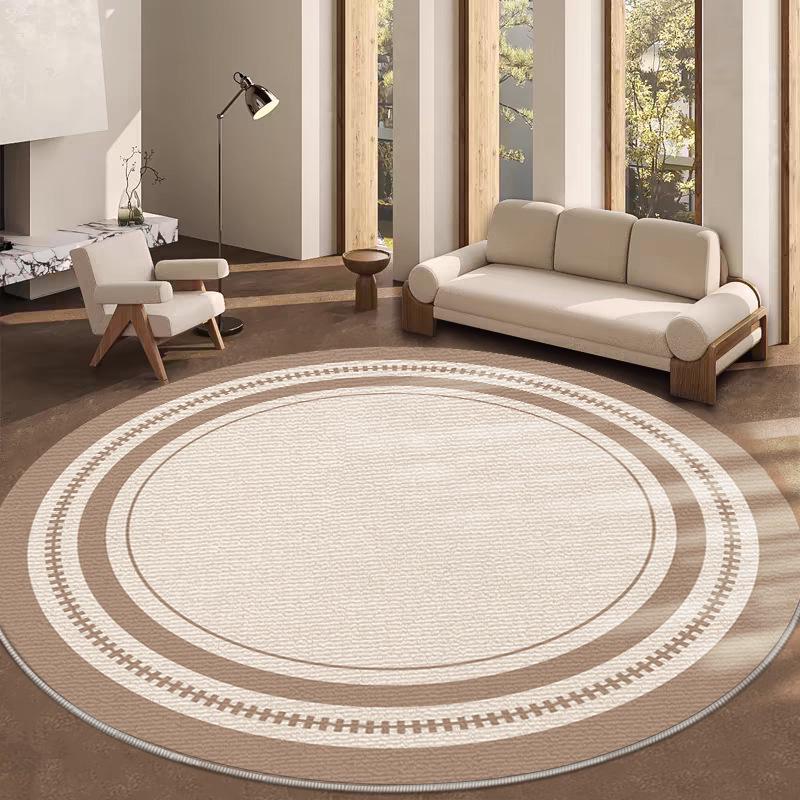 

Современный круглый бархатный коврик для пола — идеально подходит для гостиных, спален и журнальных столиков, идеален для осени и зимы. 120 cm diameter round