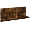 Wall Cabinet 70 x 16.5 x 30 cm Smoked Oak Wood Based Material
