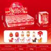 24Pcs Zodiac Horse Chinese Animal Doll  Year Keychain Pendant Ornament Blind Box Toy Decoration Student Reward Gifts