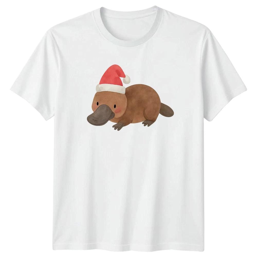Christmas Platypus Holiday Unisex Unisex Graphic Tee Animal Unisex T Shirt S