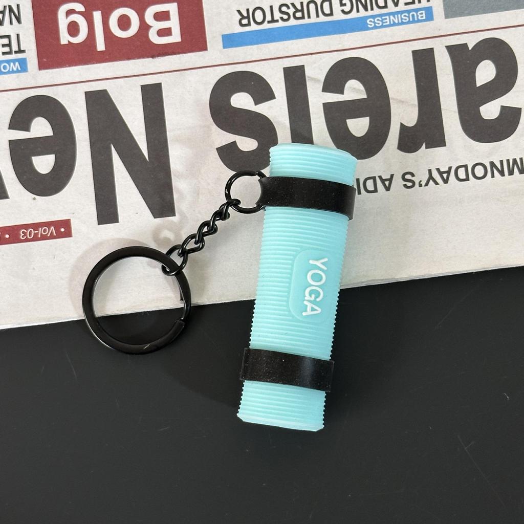 Fitness Series Gummi-Schlüsselanhänger: Hantel- & Kurzhantel-Anhänger für Geschenke