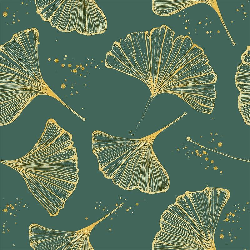 Gold Wall Decals Gold Leaves Wall Decals Peel and Stick Modern Leaf Wall Stickers Living Room Decor Abstract Floral Wall Stickers Nordic Plant Art