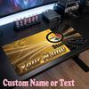 Pittsburgh Steelers Customized Name Text Mouse Pad, Large Desk Mouse Mat Personalized Home Office Present