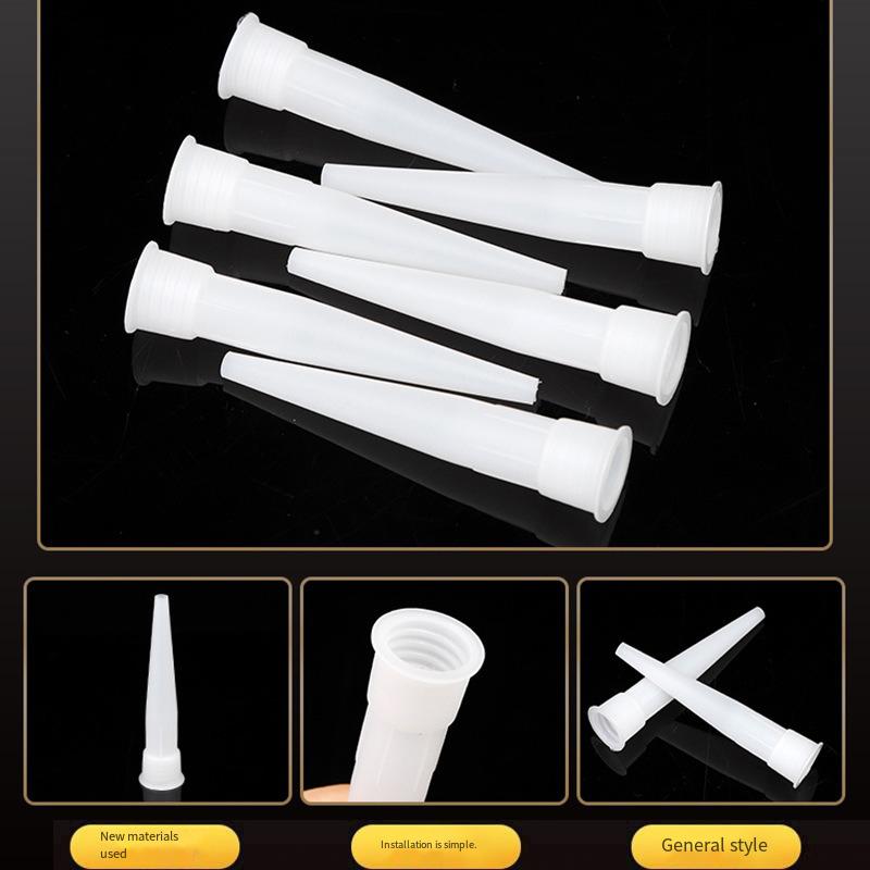 30-Piece Silicone Sealing Nozzles - Durable Spiral Heads for Glass Glue Guns, Easy-to-Use & Efficient Adhesive Application