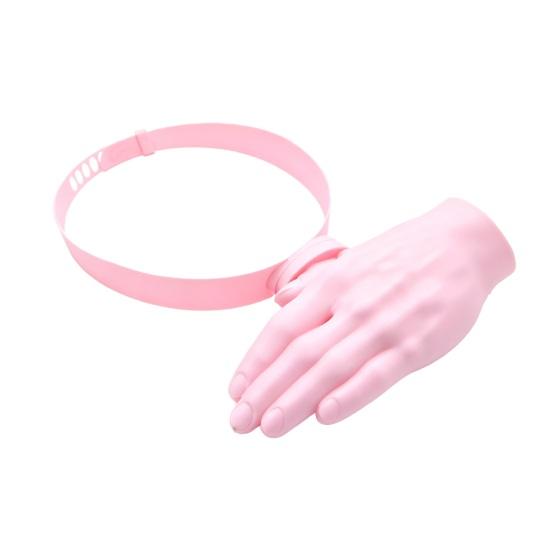 

Sun Hat Palm Decor Head-Mounted Visor Lightweight 3D Printed Sun Protection Hat Adjustable Fit Hands-Free Outdoor Work Hat розовый