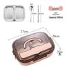 304 Stainless Steel Insulated Bento Lunch Box, Microwaveable & Compartmentalized for Students & Office Workers
