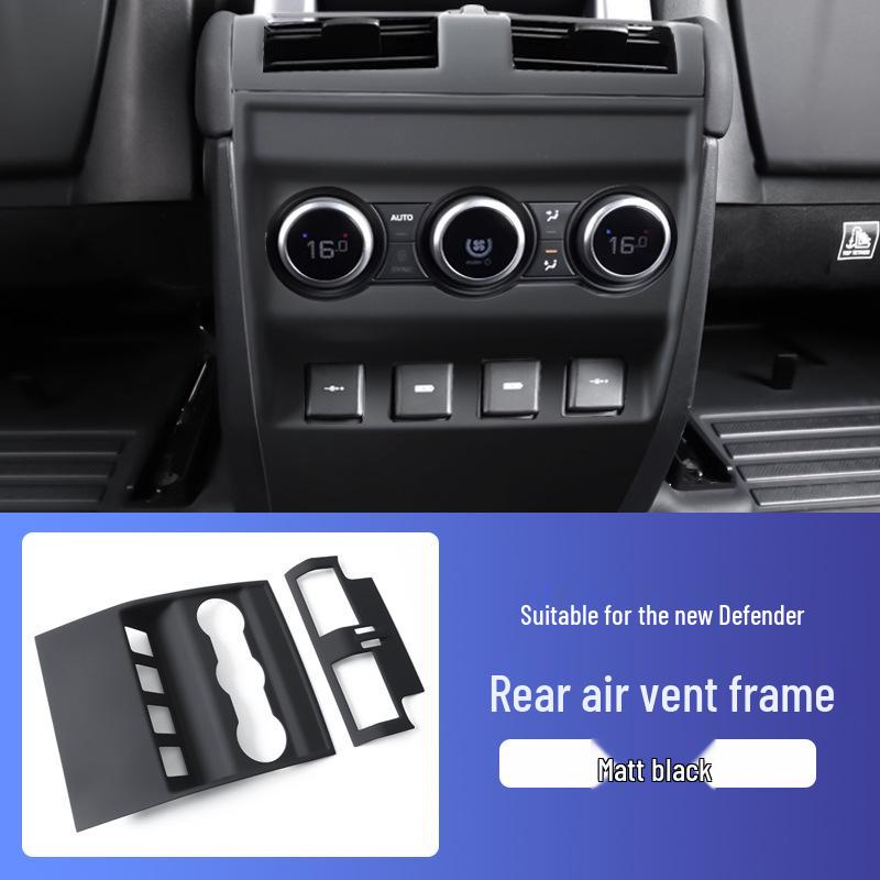 Land Rover Defender Armrest Box Rear Vent Decorative Kick Plate (Models 2020-2025)