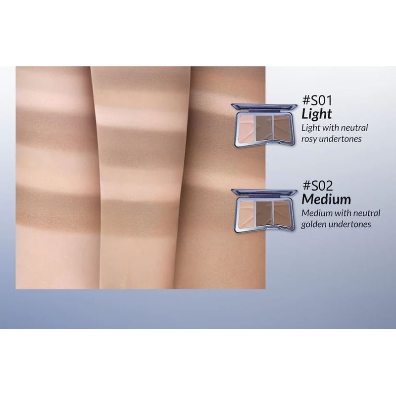 Kaleidos - Trikolorní paletka na konturování - 6 typů