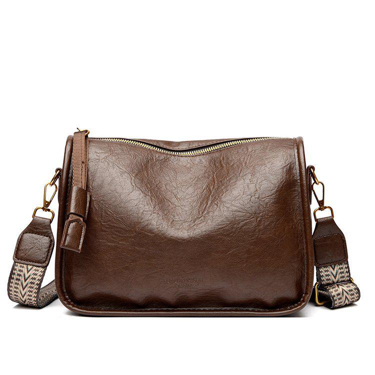 Chic Retro Minimalist Shoulder & Crossbody Bag: Stylish, Solid Color Handbag