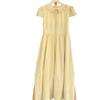 2026 Petite Yellow French Maternity Summer Dress - Elegant Vacation Style