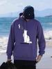 Boop Heart Cat Printing Hoodies Mens Oversized Comfortable Male Pullover All-Match Casual Hoody Pocket Fleece Streetwear