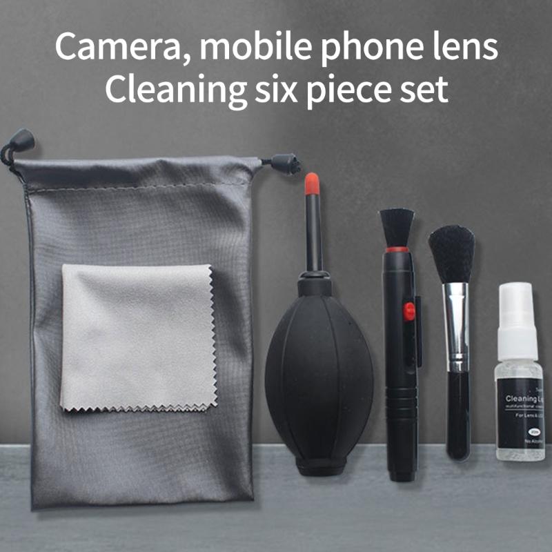 6Pcs Essential Portable Digital Lens Cleaner Set Waterproof Design Precisions Sprays Bottle for Camera Maintenance Enthusiasts