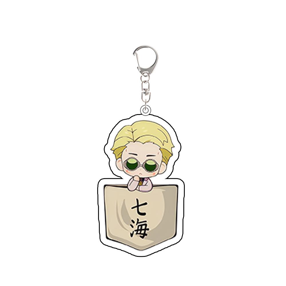 For Anime JJK Fushiguro Megumi Gojo Satoru Zenin Mai Nanami Kento Inumaki Toge Acrylic KeyChain Backpack Accessories Gift