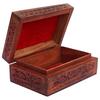 Handmade Wooden Jewellery Box for Women Wood Jewel Organizer Hand Carved with Intricate Carvings Gift Items