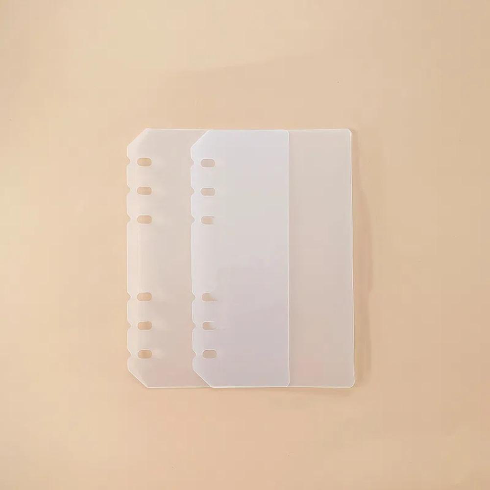 2pcs DIY Spiral Binder Divider Page Separator PP Refill Spiral Page Binder Indexing Cards  Student