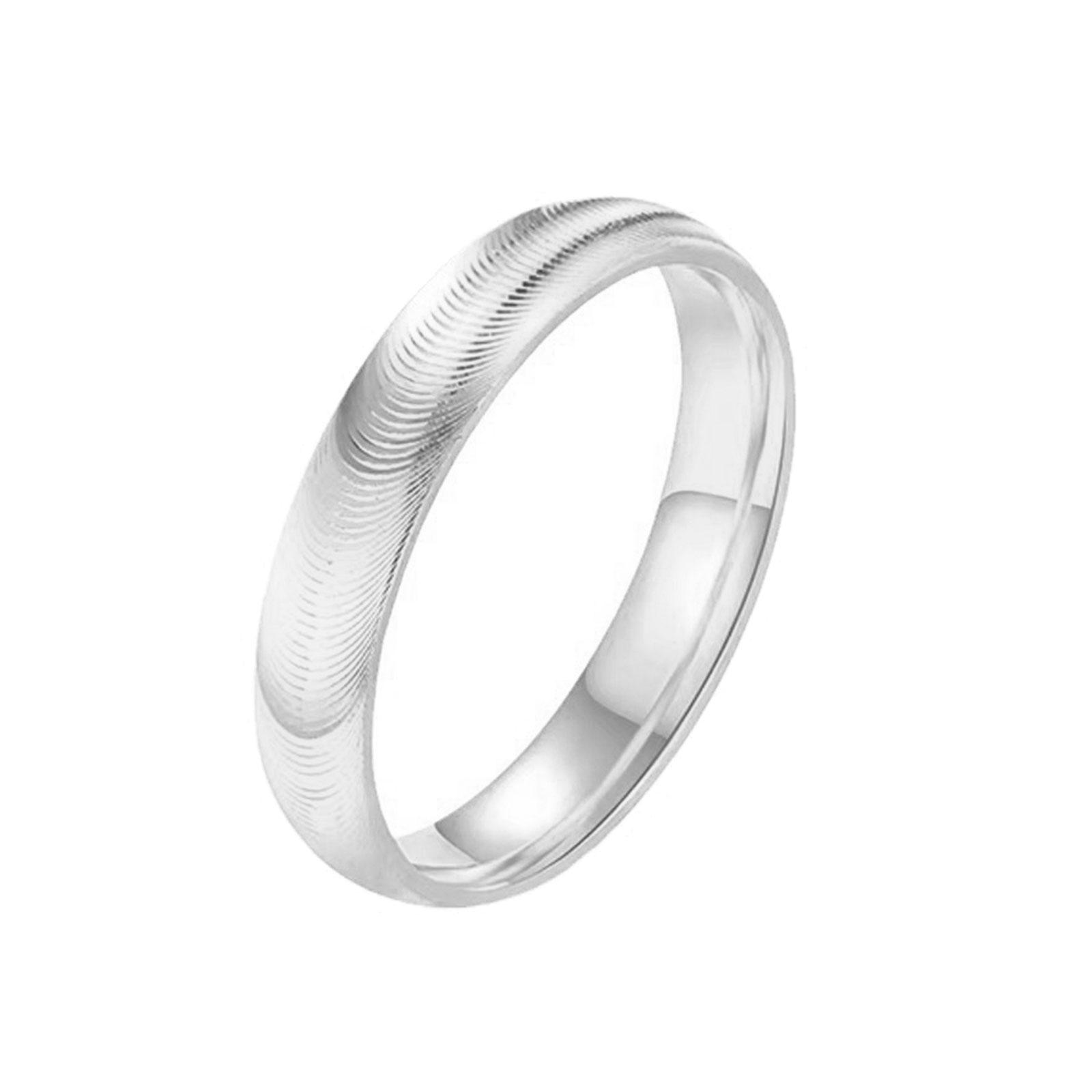 

Elegant Ripple Effect Cat Eye Rings Versatile Cats Eye Ripple Stainless Steel Rings for Dates and Casual Events 8 серебряный