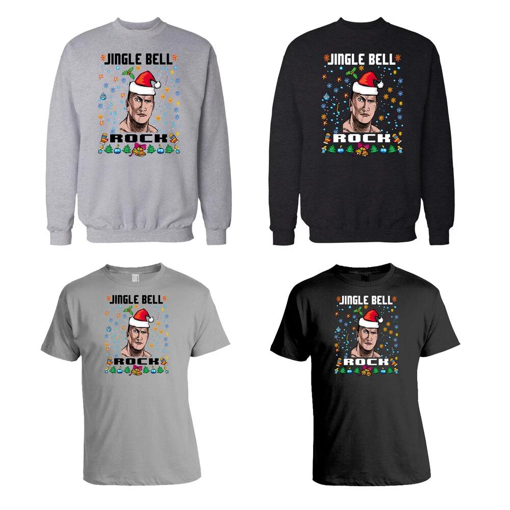 Jingle Bell Rock The Rock Inspired Christmas Jumper /T-Shirt 2024 L