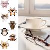 Wooden Animal Glasses Holder Display Stand for Office or Living Room Decor