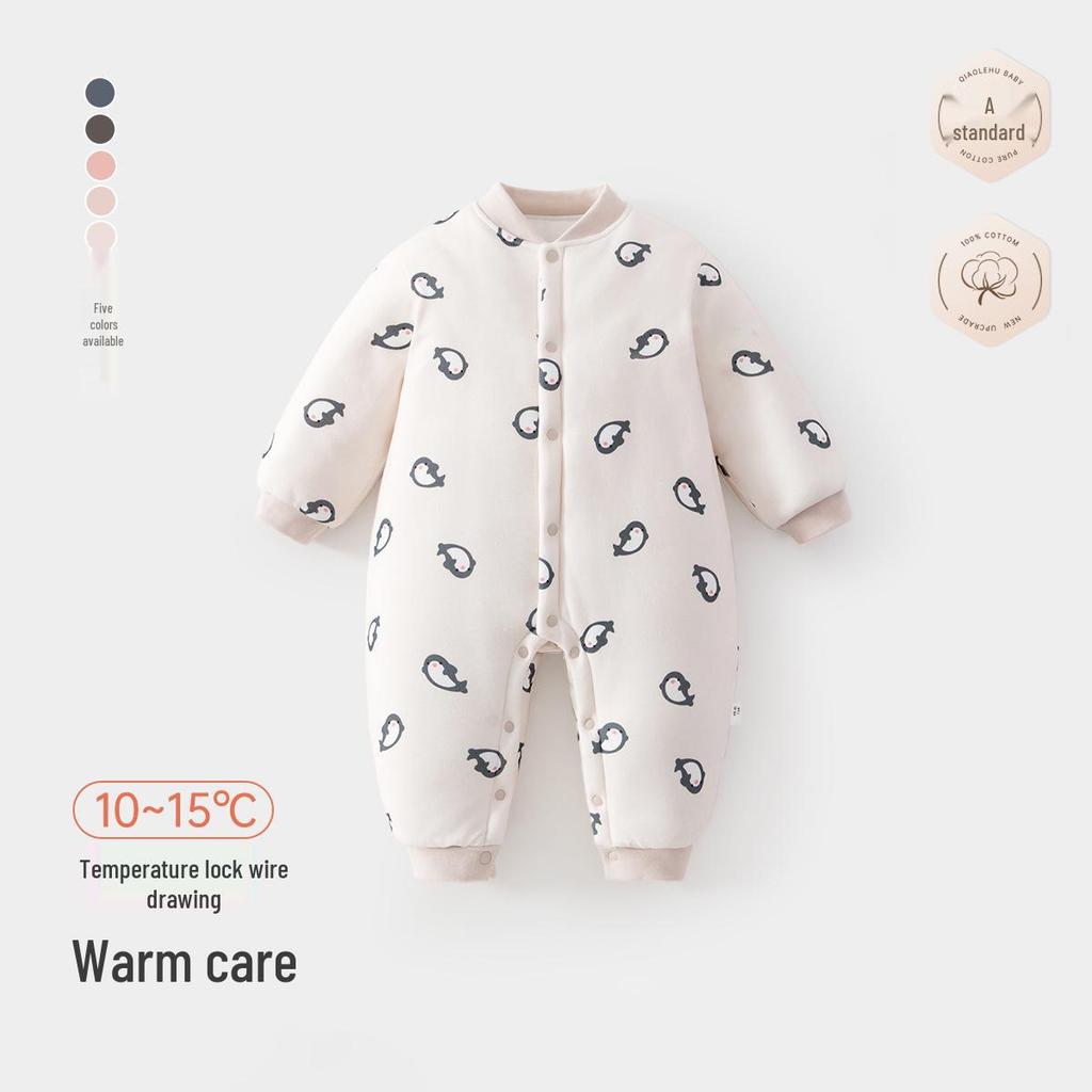 Gesteppter Winter-Body für Neugeborene, Strampler für Baby Jungen & Mädchen