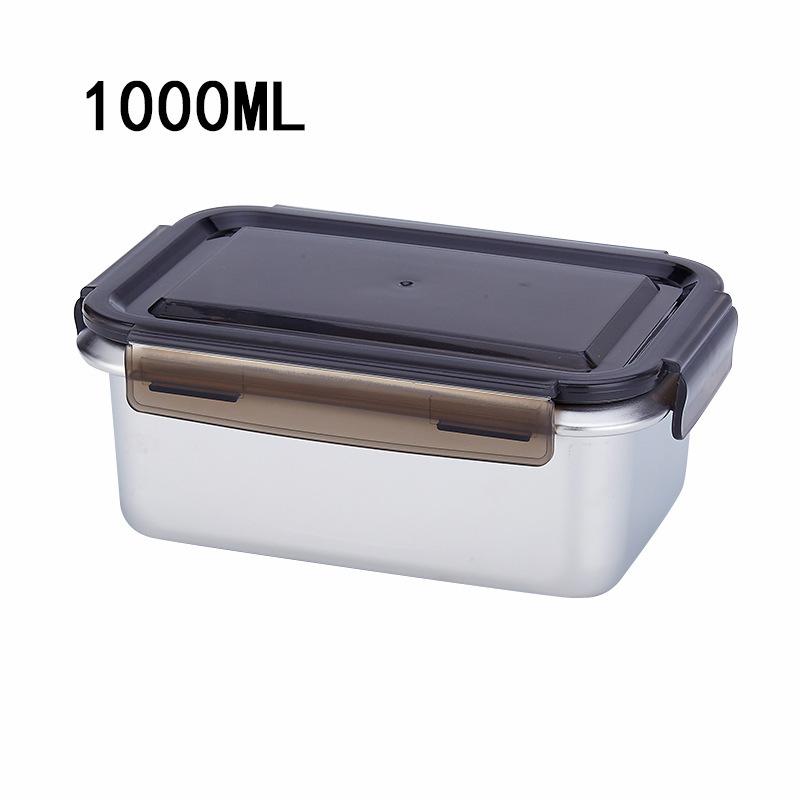 

316 Stainless Steel Lunch Box With Lid Sealed Food Kimchi Fresh-Keeping Box Kitchen Refrigerator Storage Box Kids Baby Lunch Box