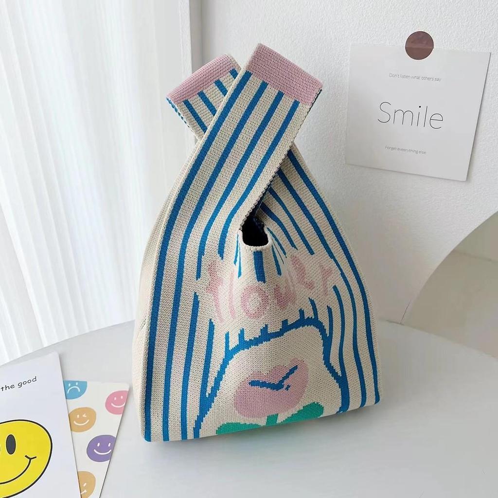 Adorable Baby Party Favor Knitted Gift Bag for Birthdays & Milestones