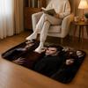 The Twilight Sagaq Floor Mat Machine Washable Soft Flannel Area Rug, Non-Slip Absorbent Floor Mat for Living Room Bedroom